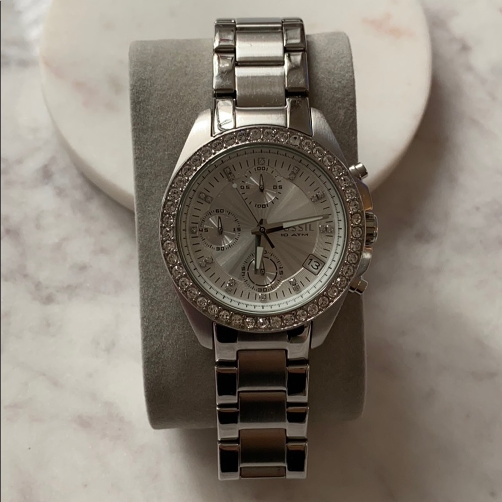 Silver Fossil watch